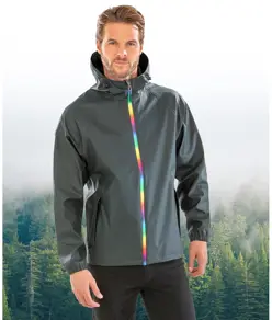 Giacca impermeabile Prism in PU con supporto riciclato Result Recycled