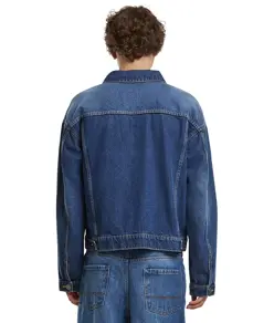 Giacca in denim boxy ad alta grammatura Build Your Brand