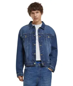 Giacca in denim boxy ad alta grammatura Build Your Brand