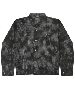Giacca in denim tie-dye Colortone