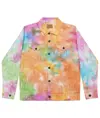 Giacca in denim tie-dye Colortone