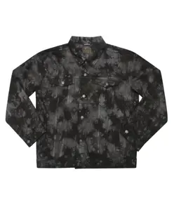 Giacca in denim tie-dye Colortone