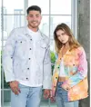 Giacca in denim tie-dye Colortone