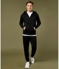 Giacca Klassic con cappuccio e zip a maniche lunghe Superwash® 60° (regular fit) Kustom Kit
