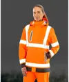 Giacca prism PU resistente safe and dry con supporto riciclato Result Recycled