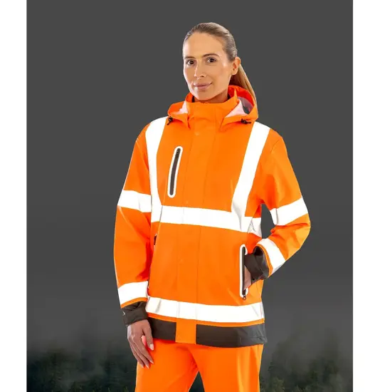 Giacca prism PU resistente safe and dry con supporto riciclato Result Recycled