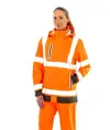 Giacca prism PU resistente safe and dry con supporto riciclato Result Recycled