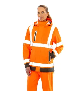 Giacca prism PU resistente safe and dry con supporto riciclato Result Recycled