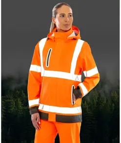 Giacca prism PU resistente safe and dry con supporto riciclato Result Recycled