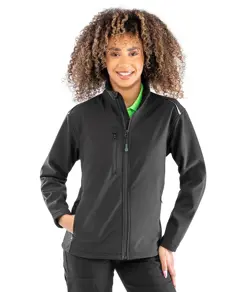 Giacca softshell a 3 strati riciclata stampabile donna Result Recycled