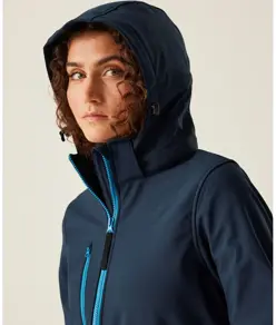 Giacca softshell con cappuccio a 3 strati donna venturer Regatta Professional