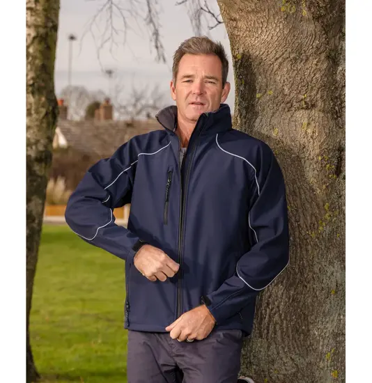 Giacca softshell con cappuccio Result Workguard