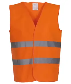 Gilet alta visibilità a 2 bande (HVW102) YOKO