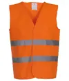 Gilet alta visibilità a 2 bande (HVW102) YOKO