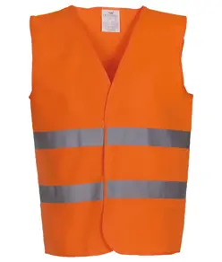 Gilet alta visibilità a 2 bande (HVW102) YOKO