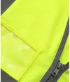 Gilet alta visibilità con zip porta badge e bordo riflettente (HVW103) YOKO