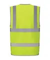 Gilet alta visibilità con zip porta badge e bordo riflettente (HVW103) YOKO