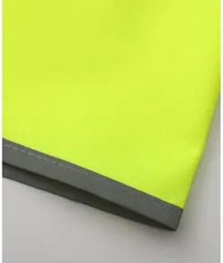 Gilet alta visibilità con zip porta badge e bordo riflettente (HVW103) YOKO