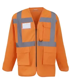 Gilet alta visibilità executive a maniche lunghe (HVJ800) YOKO