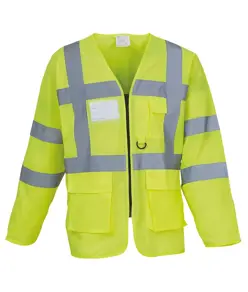 Gilet alta visibilità executive a maniche lunghe (HVJ800) YOKO