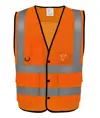 Gilet alta visibilità superior in rete aperta con bottoni (HVW860) YOKO