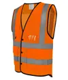 Gilet alta visibilità superior in rete aperta con bottoni (HVW860) YOKO