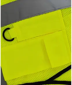 Gilet alta visibilità superior in rete aperta con bottoni (HVW860) YOKO