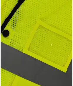 Gilet alta visibilità superior in rete aperta con bottoni (HVW860) YOKO