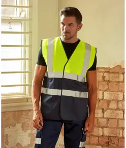 Gilet bicolore alta visibilità (HVW122) YOKO