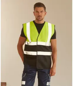 Gilet bicolore alta visibilità (HVW122) YOKO