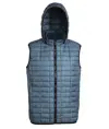 Gilet con cappuccio a nido d'ape 2786