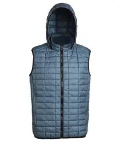 Gilet con cappuccio a nido d'ape 2786