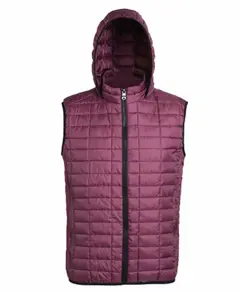 Gilet con cappuccio a nido d'ape 2786