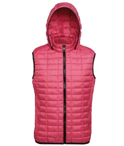 Gilet con cappuccio a nido d'ape 2786