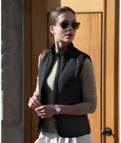 Gilet donna con trapuntatura orizzontale Hudson Nimbus