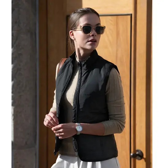 Gilet donna con trapuntatura orizzontale Hudson Nimbus