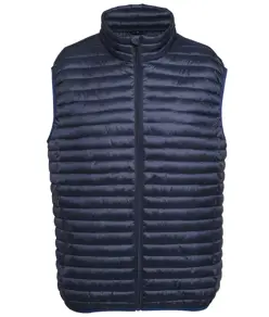 Gilet imbottito a righe sottili Tribe 2786