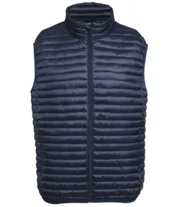 Gilet imbottito a righe sottili Tribe 2786