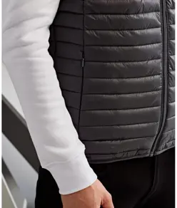 Gilet imbottito a righe sottili Tribe 2786