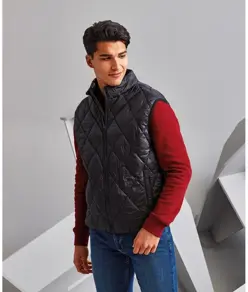 Gilet imbottito a rombi 2786