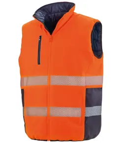 Gilet imbottito morbido reversibile Result Safeguard