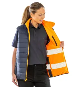 Gilet imbottito morbido reversibile Result Safeguard