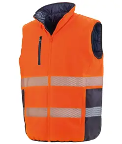 Gilet imbottito morbido reversibile Result Safeguard