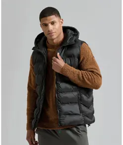 Gilet imbottito riciclato con cappuccio Solitude 2786