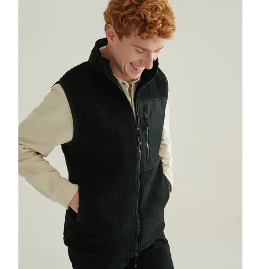Gilet in sherpa riciclato Front Row