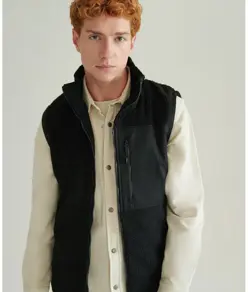 Gilet in sherpa riciclato Front Row
