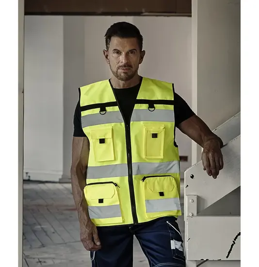 Gilet multitasche da lavoro ripstop ad alta visibilità (HVW108) YOKO