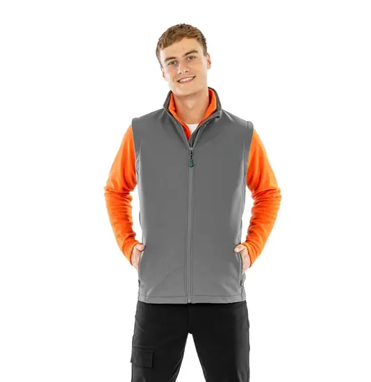 Gilet softshell a 2 strati riciclato stampabile uomo Result Recycled