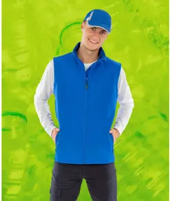 Gilet softshell a 2 strati riciclato stampabile uomo Result Recycled