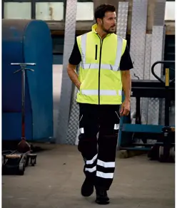Gilet softshell alta visibilità (HV006) YOKO